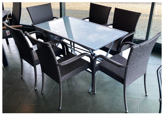 Picture of Dārza komplekts, galds un 6 krēsli