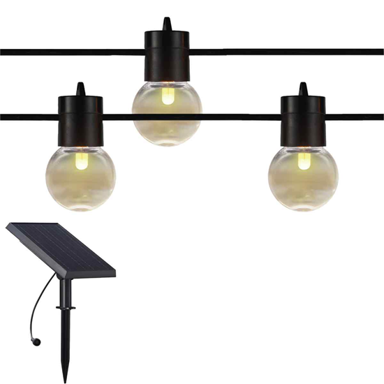 Picture of Dekor. lampu virtene solārā, G4x12, 0.5W, ar taime