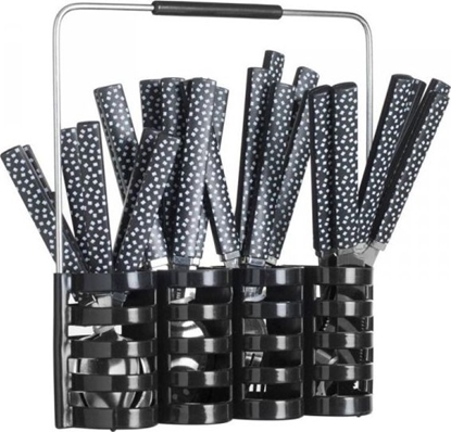 Picture of Dekoracja domu Komplet 24 sztuców ze stojakiem czarne