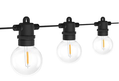 Attēls no Dekoratīva lampu virtene, 10m gara, G40 E12x10gb, 