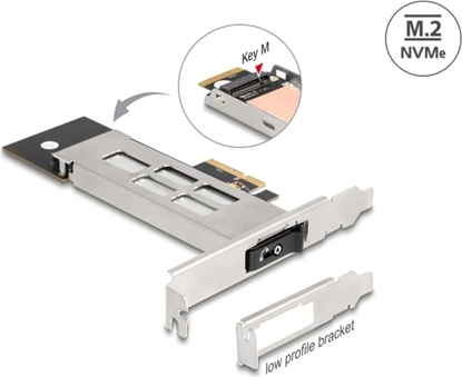 Picture of Delock Mobile Rack PCI Express Card for 1 x M.2 NVMe SSD - Low Profile Form Factor