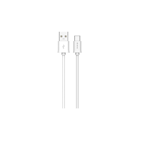 Picture of Devia cable Smart USB - USB-C 2,0 m 2,1A white 