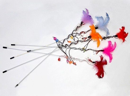 Изображение Diamond Pets Wdka dla kota - piórka i drewniane korale