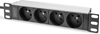 Picture of Digitus 10\" socket strip with aluminum profile, 4-way CEE 7/5 sockets