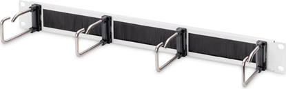Picture of Digitus Cable Management Panel with Steel Rings and Brush Strip for 482.6 mm (19\") Cabinets, 1U
