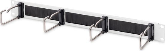 Picture of Digitus Cable Management Panel with Steel Rings and Brush Strip for 482.6 mm (19\") Cabinets, 1U