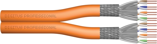 Изображение Digitus Cat.7 S/FTP installation cable, 500 m, duplex, B2ca-s1a,d0,a1