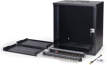 Изображение Digitus Netzwerk-Set 483 mm (19") - 12HE, 540x400 mm (BxT)sw