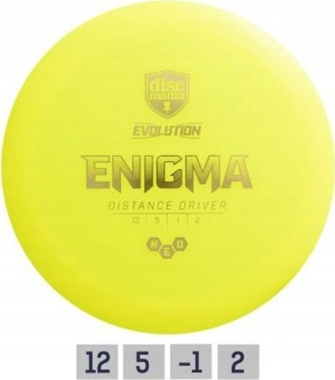 Picture of Discmania Discgolf DISCMANIA Distance Driver NEO ENIGMA Evolution 12/5/-1/2 Yellow