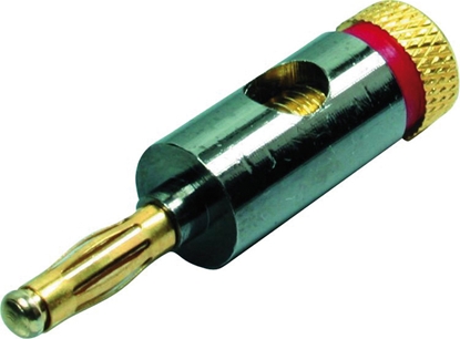 Attēls no Divers Bananenstecker Metall 4mm, rot