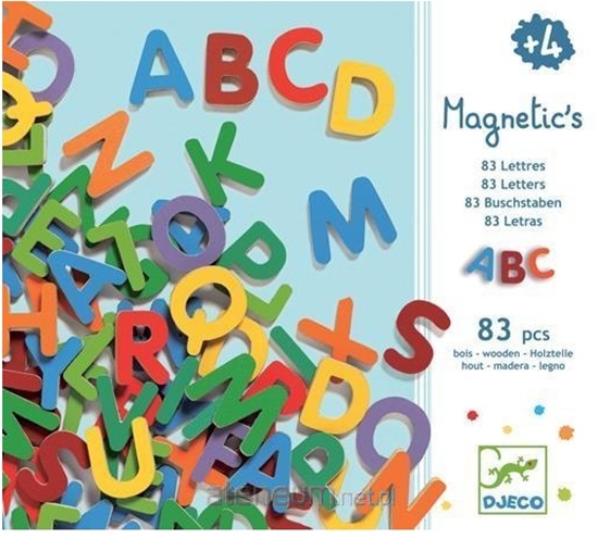 Picture of Djeco Kolorowe literki magnetyczne mae 83 szt. - 143675