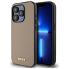 Изображение DKNY DKHMP15XPGHLME iPhone 15 Pro Max 6.7" beige/beige hardcase Grained Metal Logo MagSafe
