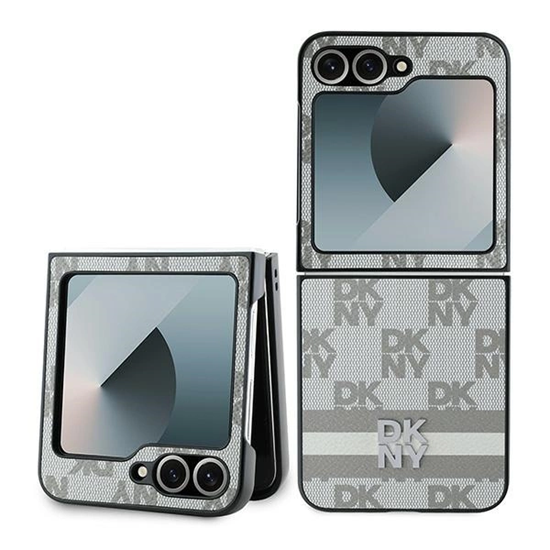 Изображение DKNY Checkered Pattern Printed Stripes Case for Sa