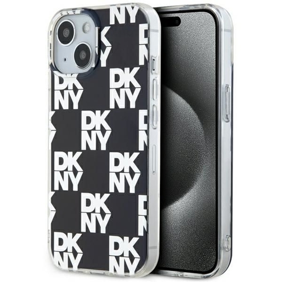 Изображение DKNY IML Checkered Mono Pattern case for iPhone 15