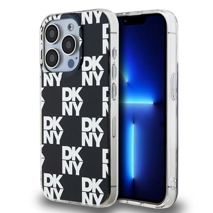 Изображение DKNY IML Checkered Mono Pattern case for iPhone 15