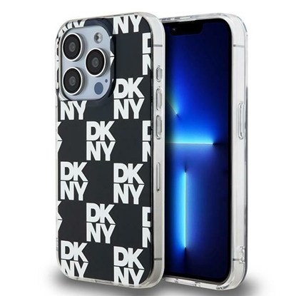 Изображение DKNY IML Checkered Mono Pattern case for iPhone 15