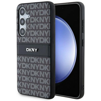 Attēls no DKNY DKNY Leather Mono Stripe & Metal Logo case for Samsung Galaxy S24+ - black