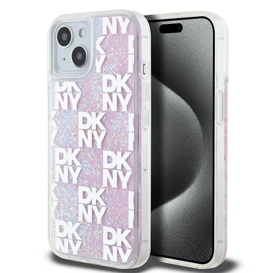 Изображение DKNY Liquid Glitter Multilogo case for iPhone 15 |