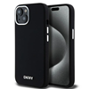 Picture of DKNY DKNY Liquid Silicone Small Metal Logo MagSafe Case for iPhone 15 Plus / 14 Plus - Black