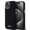 Picture of DKNY DKNY Liquid Silicone Small Metal Logo MagSafe Case for iPhone 15 Plus / 14 Plus - Black