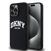 Picture of DKNY DKNY Liquid Silicone White Printed Logo MagSafe iPhone 13 Pro Max Case - Black