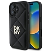 Picture of DKNY DKNY Quilted Stack Logo iPhone 16 Case - Black