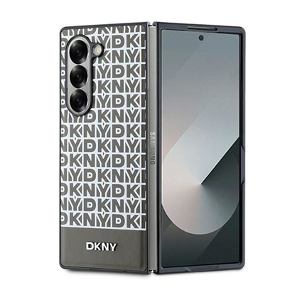 Attēls no DKNY DKNY Repeat Pattern Bottom Stripe Case for Samsung Galaxy Z Fold 6 - Brown