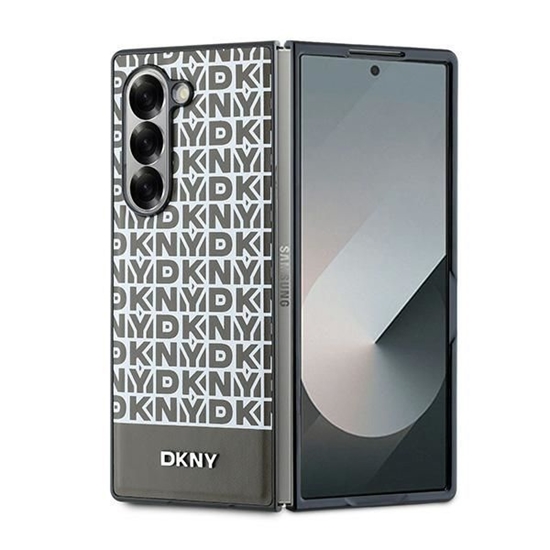 Picture of DKNY DKNY Repeat Pattern Bottom Stripe Case for Samsung Galaxy Z Fold 6 - Brown