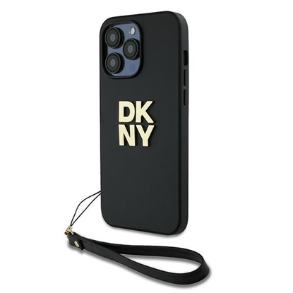 Attēls no DKNY DKNY Wrist Strap Stock Logo case for iPhone 14 Pro Max - black