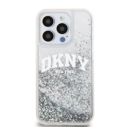 Attēls no DKNY Liquid Glitter Arch Logo Case for iPhone 14 P