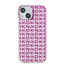 Picture of DKNY PC|TPU Repeat Pattern Case for iPhone 15 Pink