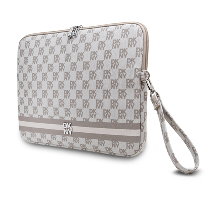 Изображение DKNY PU Leather Checkered Pattern and Stripe Lapto