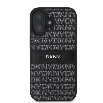 Attēls no DKNY PU Leather Repeat Pattern Tonal Stripe Case f