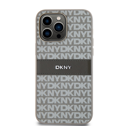 Picture of DKNY PU Leather Repeat Pattern Tonal Stripe Case f