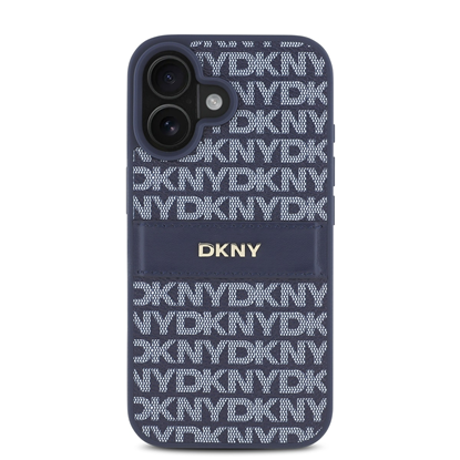 Attēls no DKNY PU Leather Repeat Pattern Tonal Stripe Case f