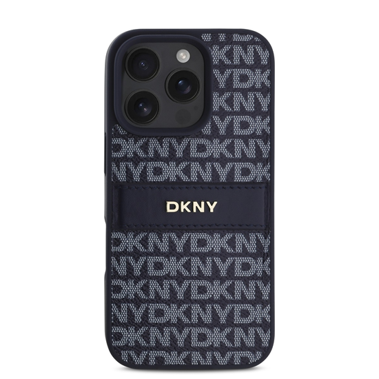 Picture of DKNY PU Leather Repeat Pattern Tonal Stripe Case f