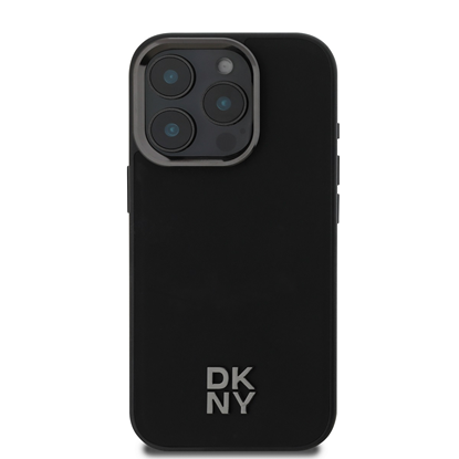 Attēls no DKNY PU Leather Stack Logo Magsafe Case for iPhone