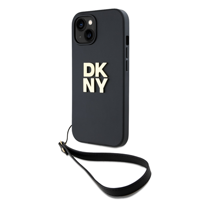 Attēls no DKNY PU Leather Stack Logo Wrist Strap Case for iP