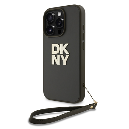 Attēls no DKNY PU Leather Stack Logo Wrist Strap Case for iP