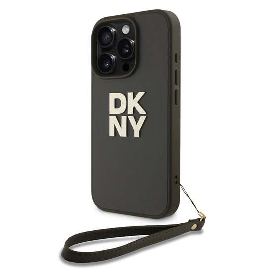 Picture of DKNY PU Leather Stack Logo Wrist Strap Case for iP