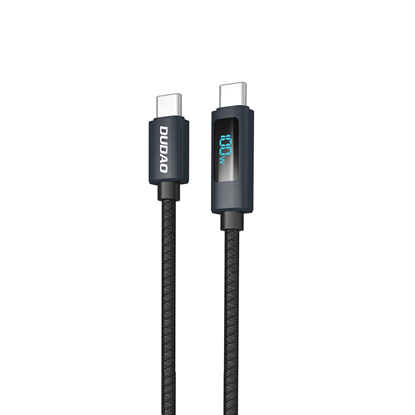 Attēls no Dudao L7C USB-C - USB-C 100W Cable with LED Displa