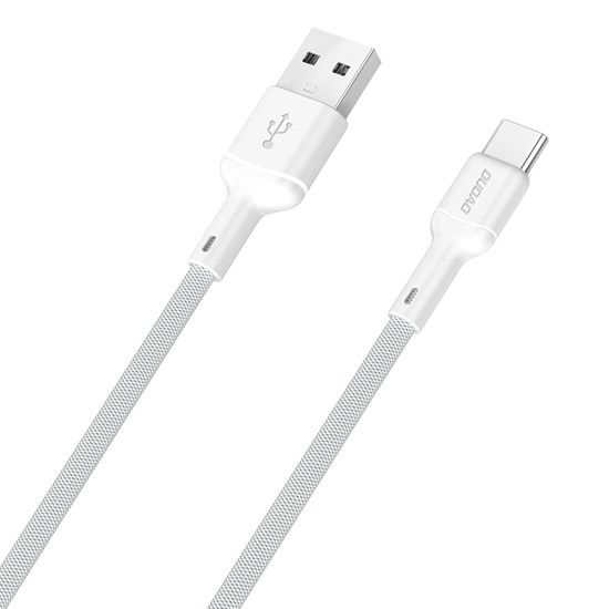 Picture of Dudao L9T 5A USB-A - USB-C Cable 1m - White