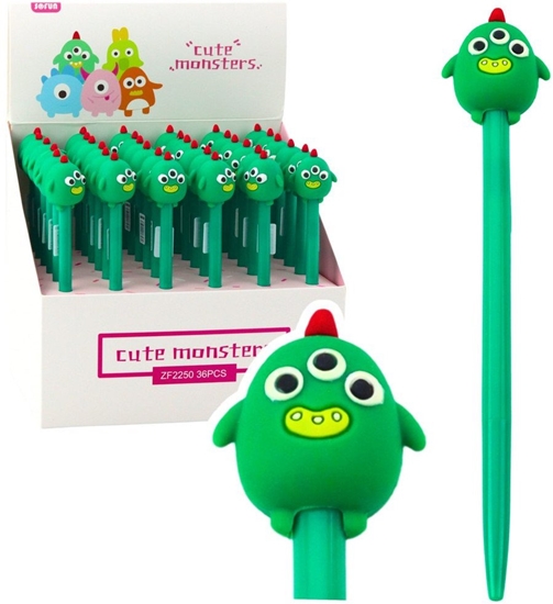 Изображение Dugopis elowy Zielony Stworek Niebieski Tusz 17cm 0.5mm LEAN