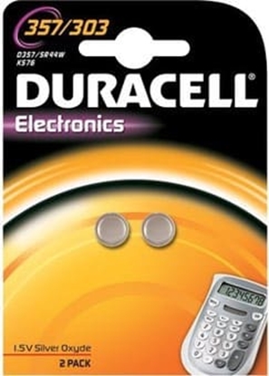 Picture of Duracell 303/357 Vienreizējas lietošanas baterija SR44 Sudraba-oksīda (S)