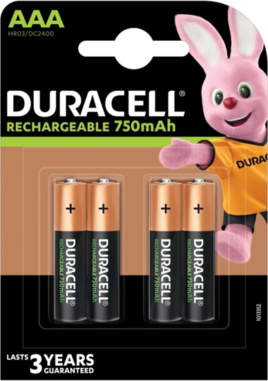 Picture of Duracell AAA (4pcs) Akumulators Niķeļa-metāla hidrīda (NiMH)