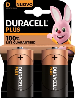 Изображение Duracell Plus 100 D Vienreizējas lietošanas baterija Sārmaina akumulatoru baterija