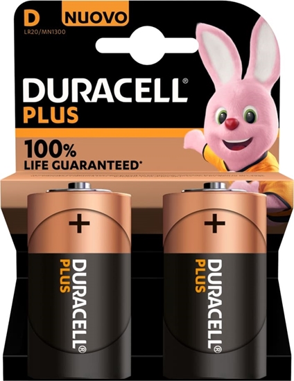Изображение Duracell Plus 100 D Vienreizējas lietošanas baterija Sārmaina akumulatoru baterija