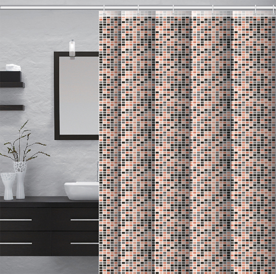 Изображение Dušas aizkars 180x180cm 100% PEVA