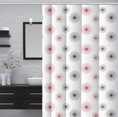 Изображение Dušas aizkars 180x180cm 100% PEVA