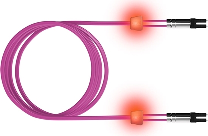 Picture of Easylan saCon Patch cables LED-Duplex 50/125µm OM4, LC/SC, violet, 5 m